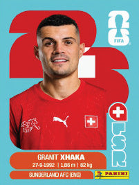 Granit Xhaka Suiza (SUI9) - Sticker World Cup 2026