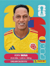 Yerry Mina Colombia (COL5) - Sticker World Cup 2026