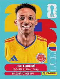 Jhon Lucumí Colombia (COL8) - Sticker World Cup 2026