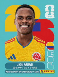 Jhon Arias Colombia (COL17) - Sticker World Cup 2026