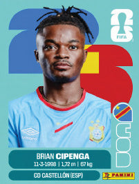 Brian Cipenga República Democrática Del Congo (COD17) - Sticker World Cup 2026