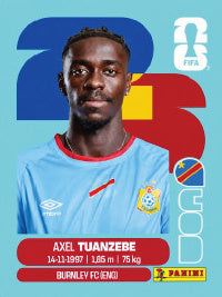Axel Tuanzebe República Democrática Del Congo (COD4) - Sticker World Cup 2026