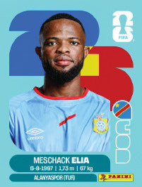 Meschack Elia República Democrática Del Congo (COD15) - Sticker World Cup 2026