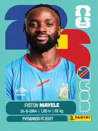 Fiston Mayele República Democrática Del Congo (COD18) - Sticker World Cup 2026