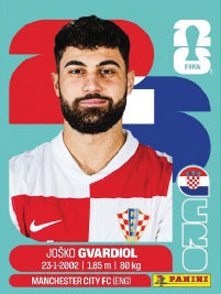Joško Gvardiol Croacia (CRO4) - Sticker World Cup 2026