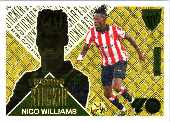 Nico Williams Extra Sticker Oro (3) - Liga ESTE 2026/2027