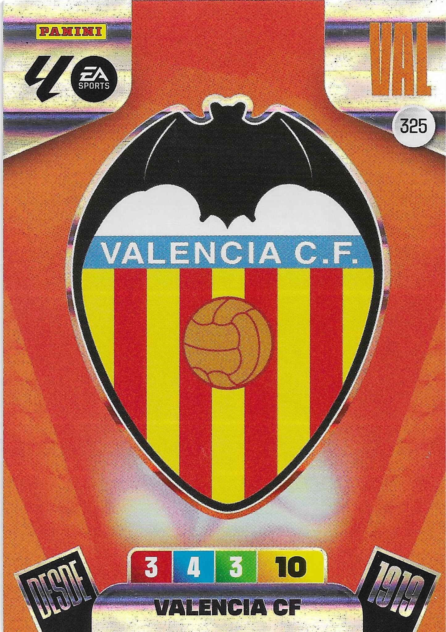 Escudo Valencia (325) - Adrenalyn XL LaLiga 2025/2026