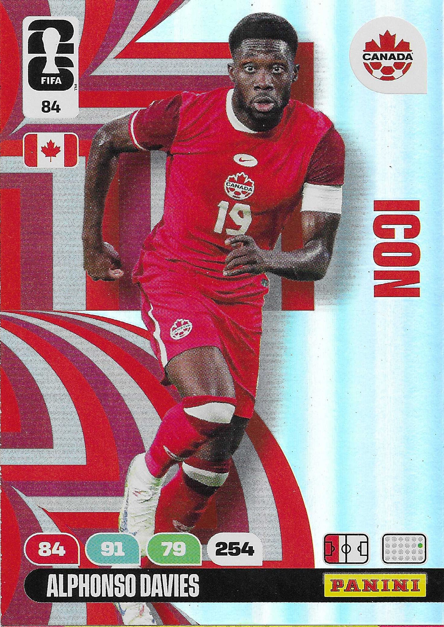 Alphonso Davies Icon (84) - Adrenalyn XL World Cup 2026