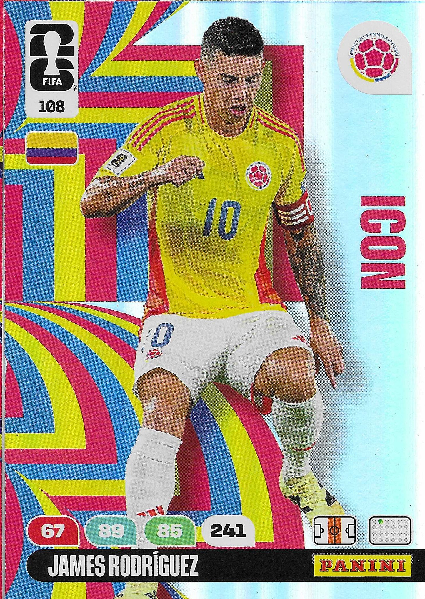 James Rodríguez Icon (108) - Adrenalyn XL World Cup 2026