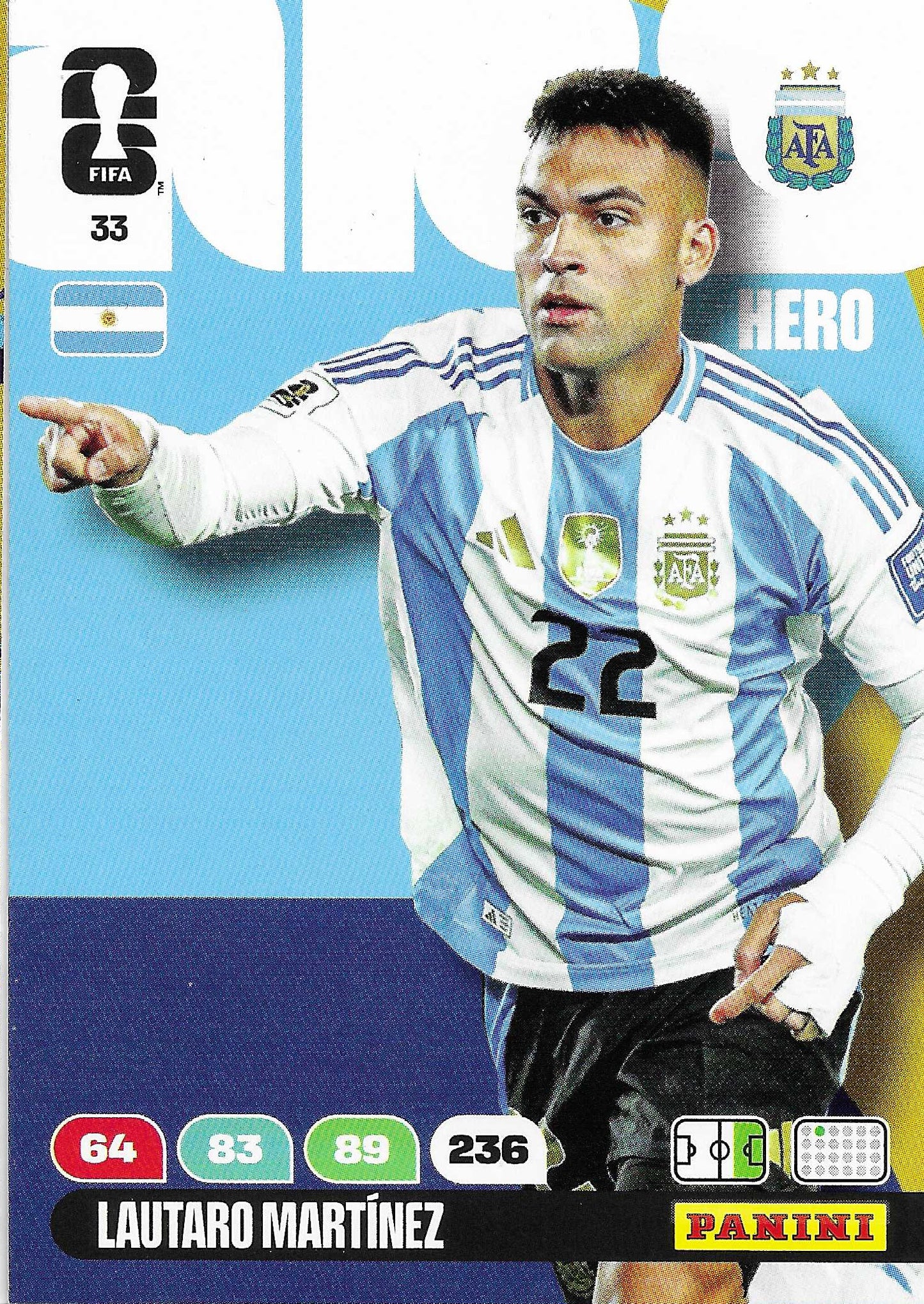 Lautaro Martínez Básica (33) - Adrenalyn XL World Cup 2026