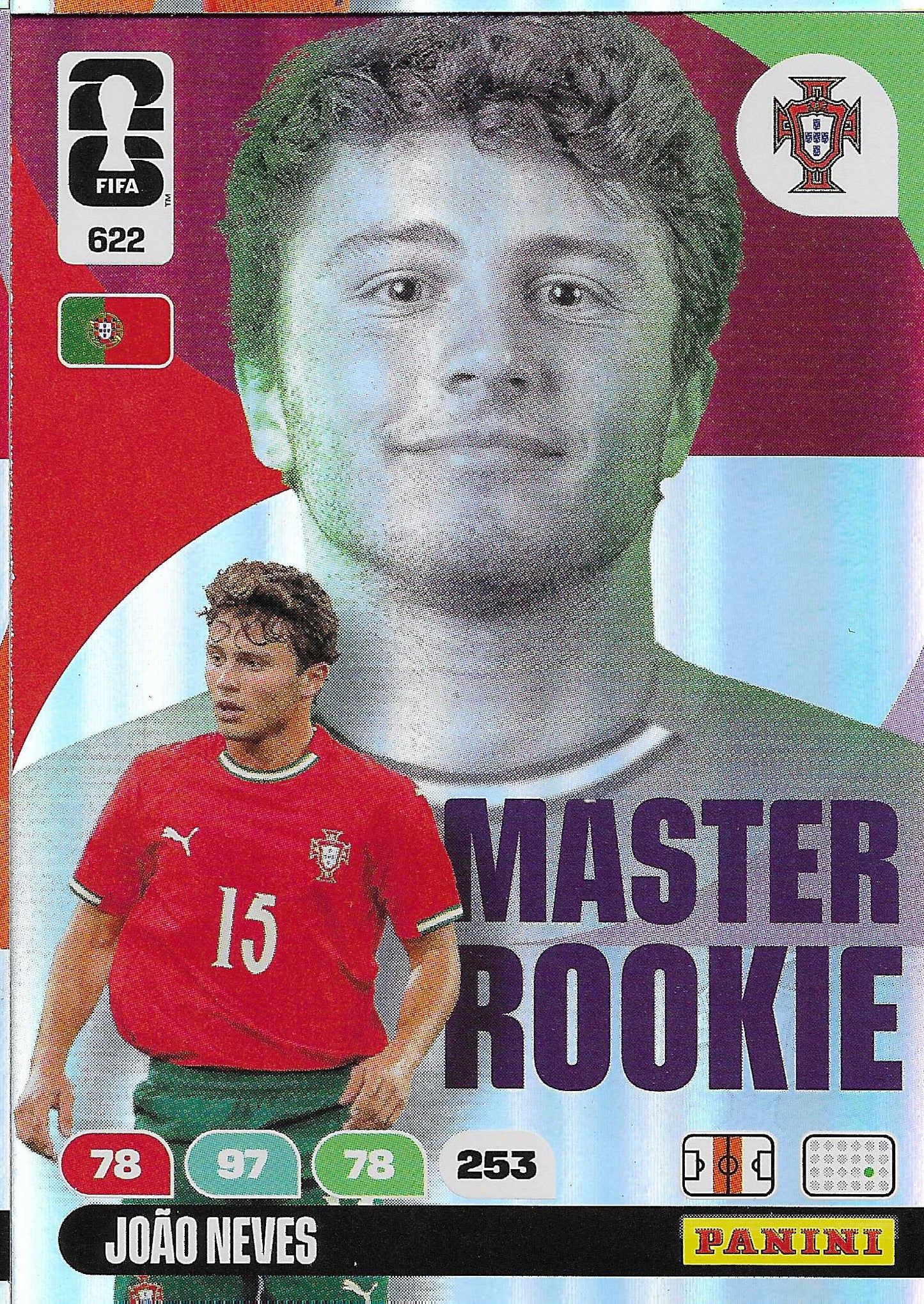 Joao Neves Master Rookie (622) - Adrenalyn XL World Cup 2026