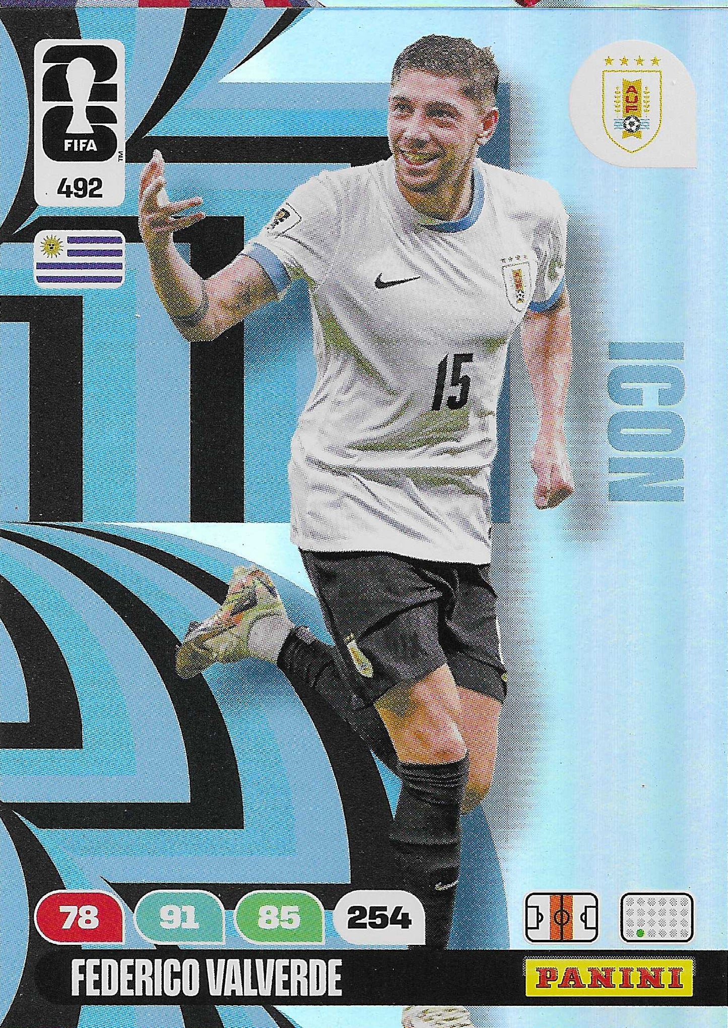 Federico Valverde Icon (492) - Adrenalyn XL World Cup 2026