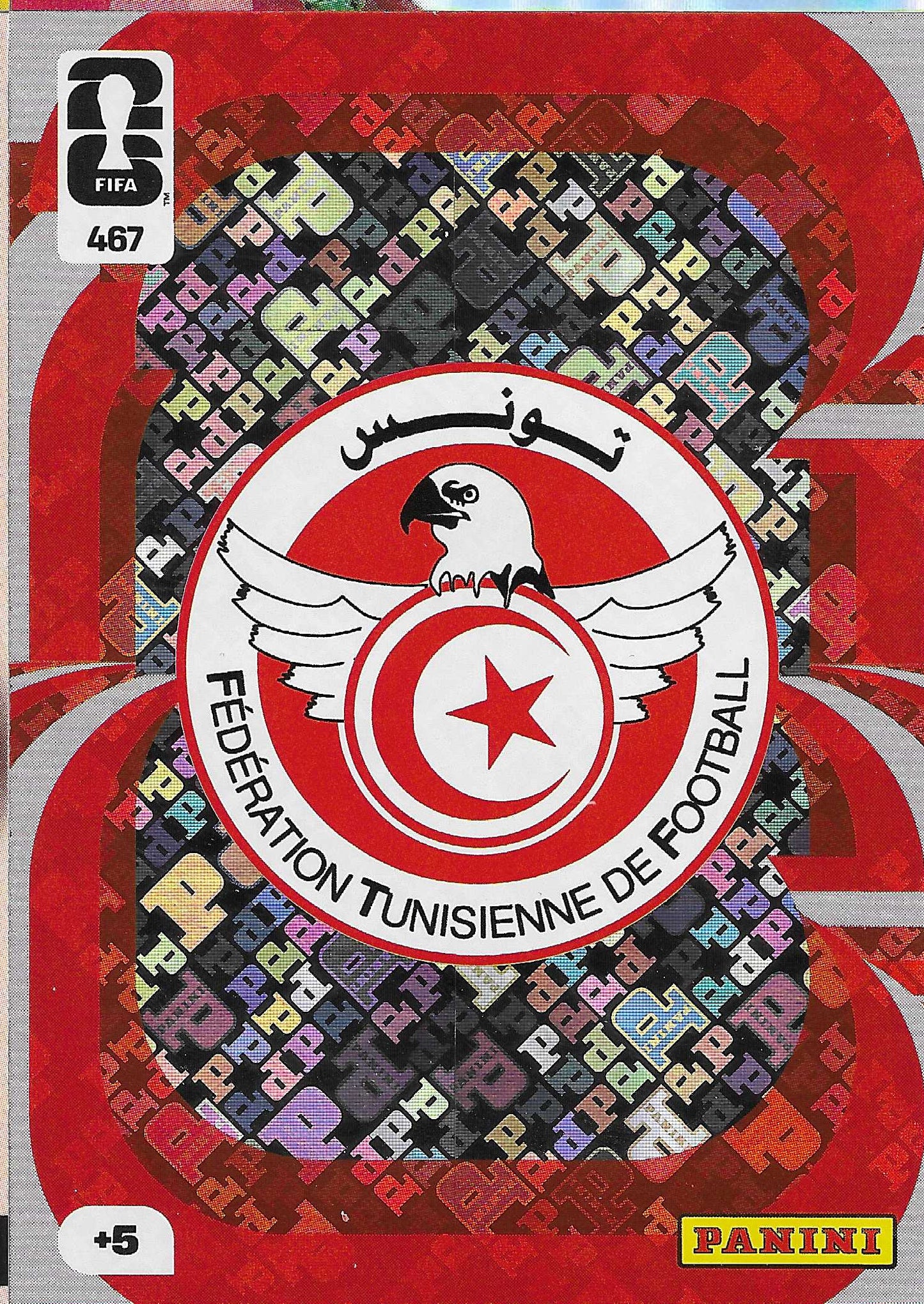 Escudo Túnez (467) - Adrenalyn XL World Cup 2026