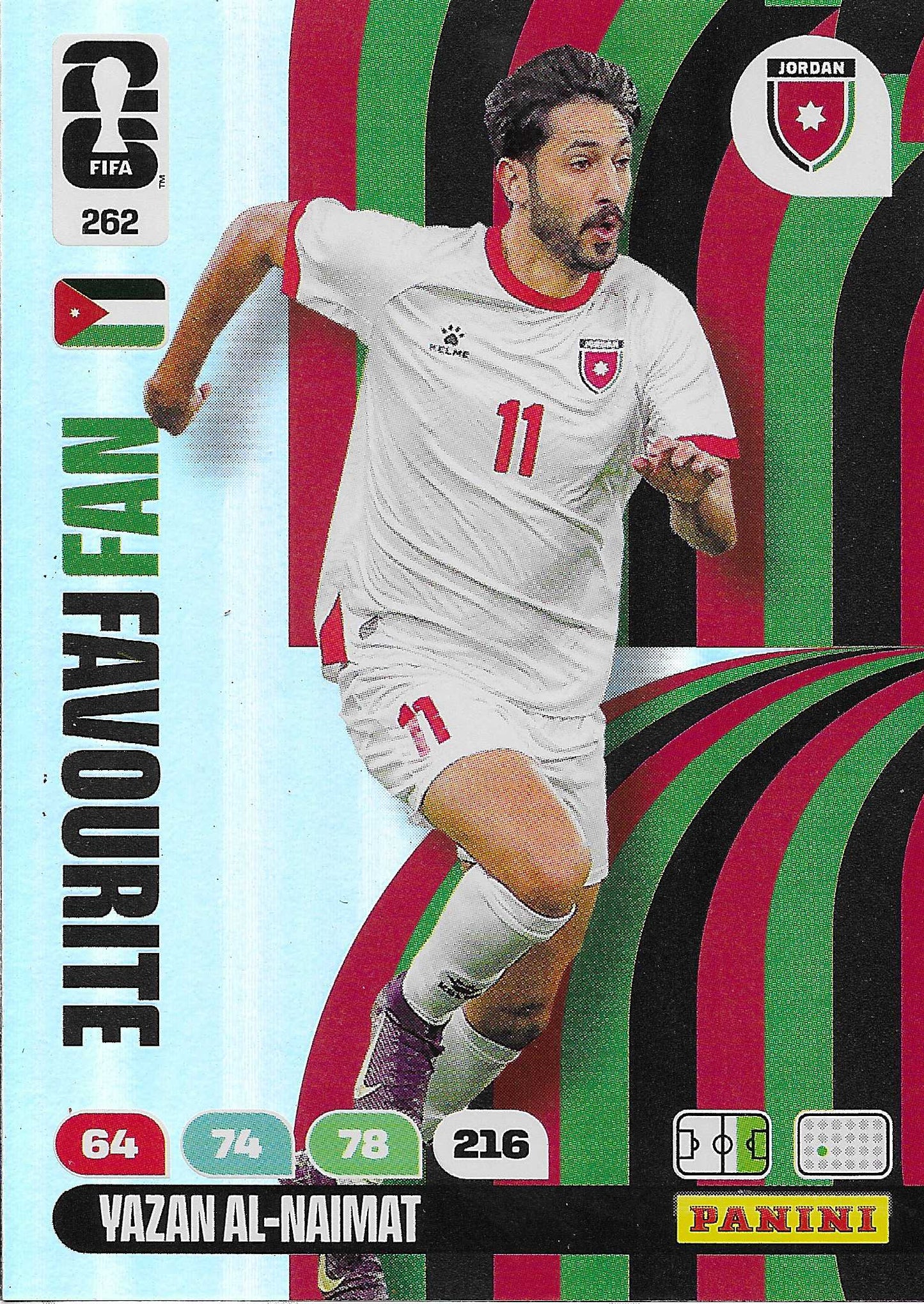 Yazan Al-Naimat Fan Favorite (262) - Adrenalyn XL World Cup 2026