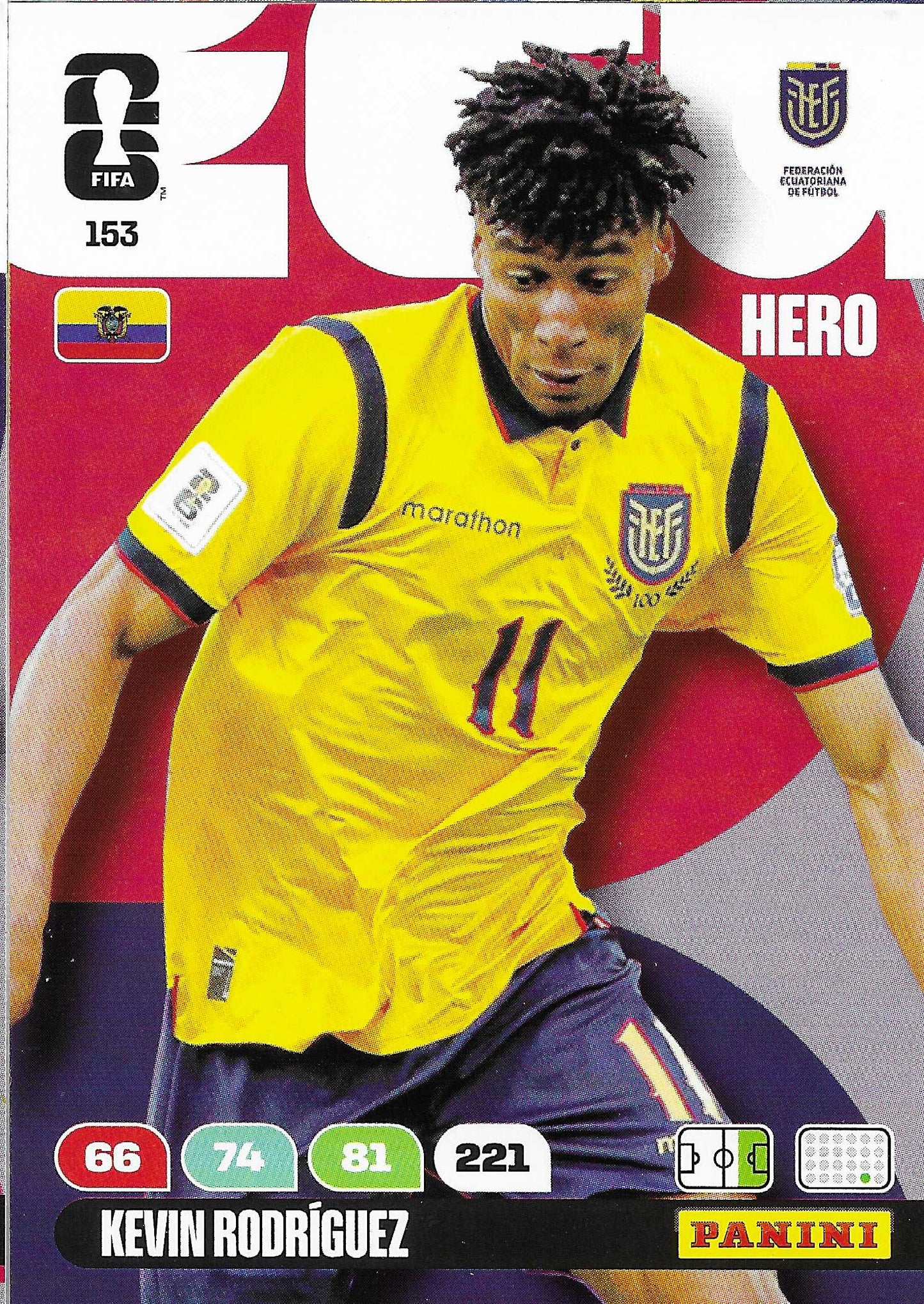 Kevin Rodríguez Básica (153) - Adrenalyn XL World Cup 2026