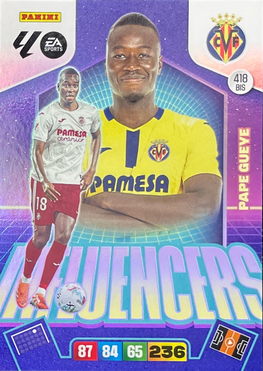 Pape Gueye Influencer (418BIS) - Adrenalyn XL LaLiga 2025/2026