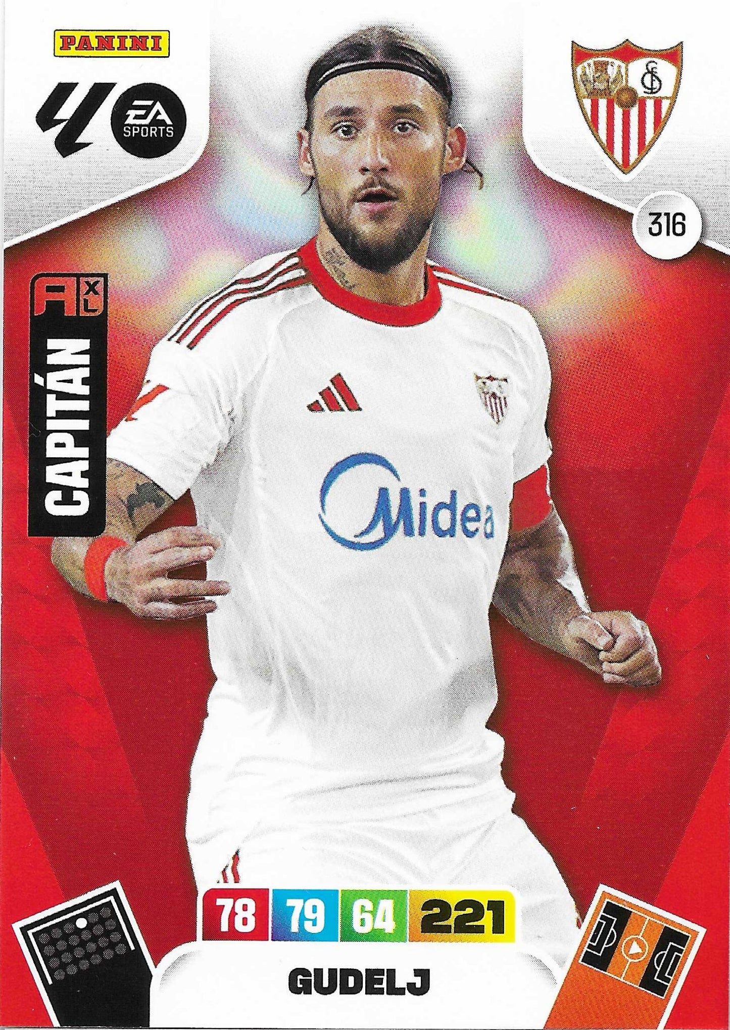 Gudelj Básica (316) - Adrenalyn XL LaLiga 2025/2026