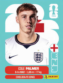 Cole Palmer Inglaterra (ENG12) - Sticker World Cup 2026