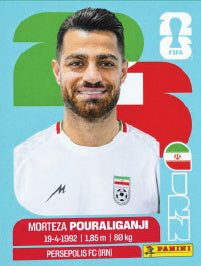 Morteza Pouraliganji Irán (IRN3) - Sticker World Cup 2026