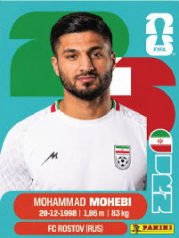 Mohammad Mohebi Irán (IRN16) - Sticker World Cup 2026