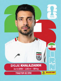 Shoja Khalilzadeh Irán (IRN6) - Sticker World Cup 2026