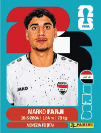 Marko Farji Irak (IRQ16) - Sticker World Cup 2026