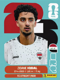 Zidane Iqbal Irak (IRQ9) - Sticker World Cup 2026
