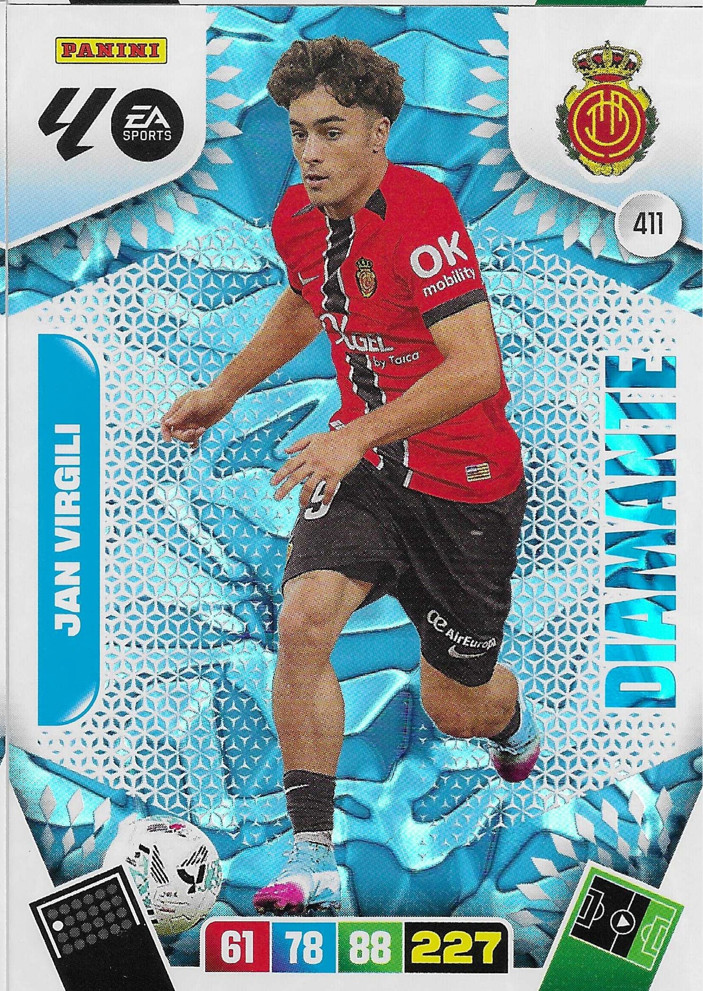 Jan Virgili Diamante (411) - Adrenalyn XL LaLiga 2025/2026