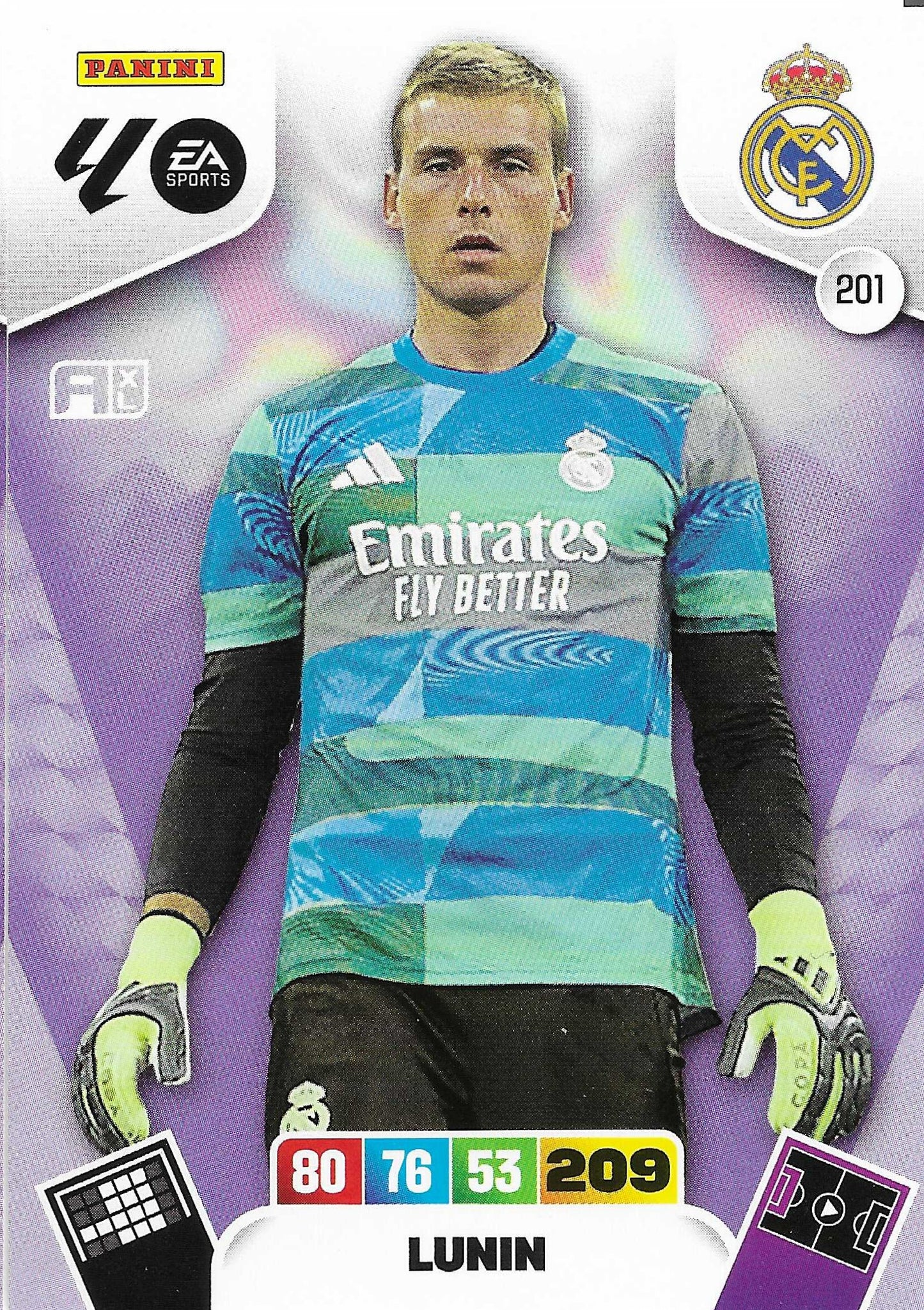 Lunin Básica (201) - Adrenalyn XL LaLiga 2025/2026