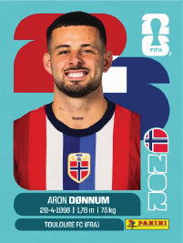 Aron Dønnum Noruega (NOR17) - Sticker World Cup 2026