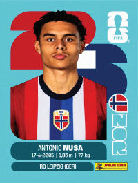 Antonio Nusa Noruega (NOR19) - Sticker World Cup 2026