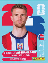 Kristoffer Vassbakk Ajer Noruega (NOR5) - Sticker World Cup 2026