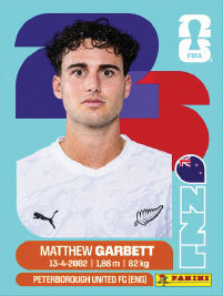 Matthew Garbett Nueva Zelanda (NZL14) - Sticker World Cup 2026