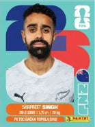 Sarpreet Singh Nueva Zelanda (NZL11) - Sticker World Cup 2026