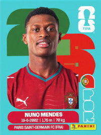 Nuno Mendes Portugal (POR7) - Sticker World Cup 2026