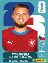 Vasil Kušej República Checa (CZE16) - Sticker World Cup 2026