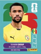 Yehvann Diouf Senegal (SEN3) - Sticker World Cup 2026