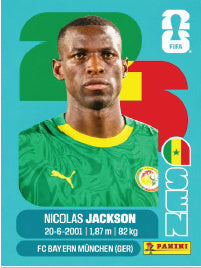 Nicolas Jackson Senegal (SEN19) - Sticker World Cup 2026