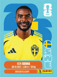 Ken Sema Suecia (SWE15) - Sticker World Cup 2026
