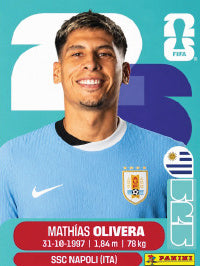 Mathías Olivera Uruguay (URU7) - Sticker World Cup 2026