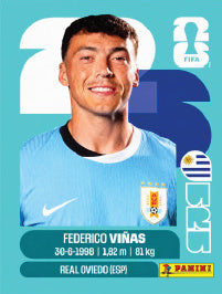 Federico Viñas Uruguay (URU18) - Sticker World Cup 2026