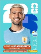 Giorgian De Arrascaeta Uruguay (URU11) - Sticker World Cup 2026