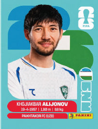 Khojiakbar Alijonov Uzbekistán (UZB8) - Sticker World Cup 2026