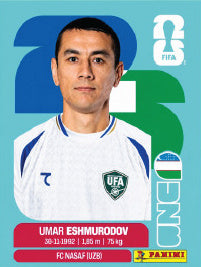 Umar Eshmurodov Uzbekistán (UZB5) - Sticker World Cup 2026
