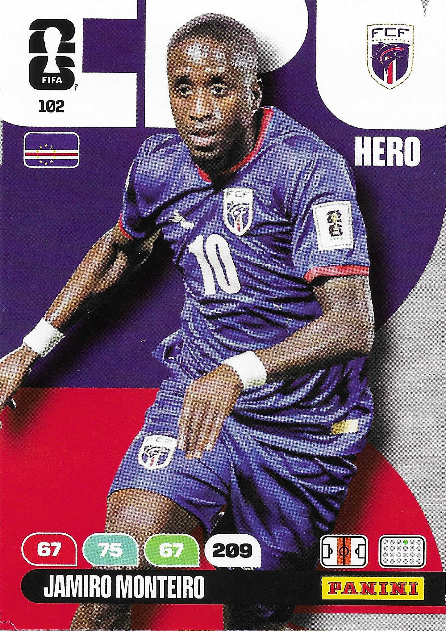 Jamiro Monteiro Básica (102) - Adrenalyn XL World Cup 2026
