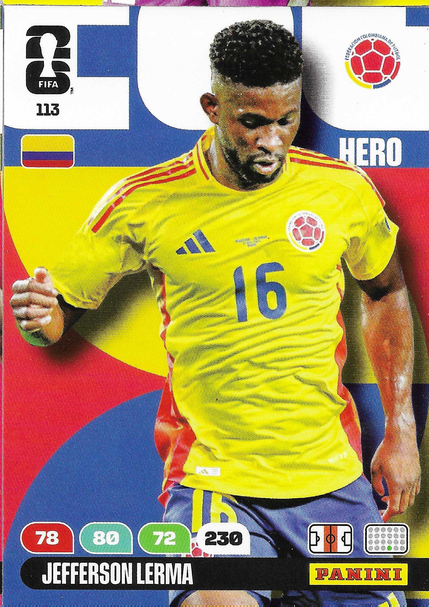 Jefferson Lerma Básica (113) - Adrenalyn XL World Cup 2026