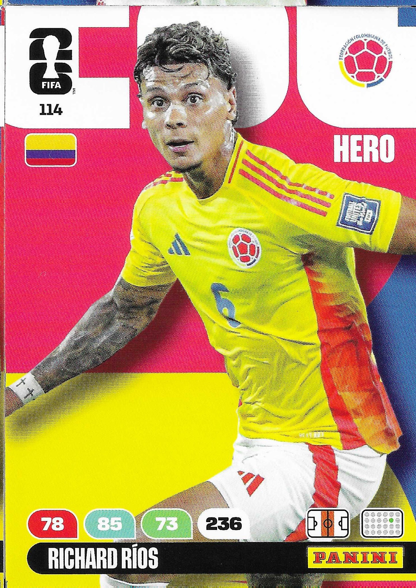 Richard Ríos Básica (114) - Adrenalyn XL World Cup 2026