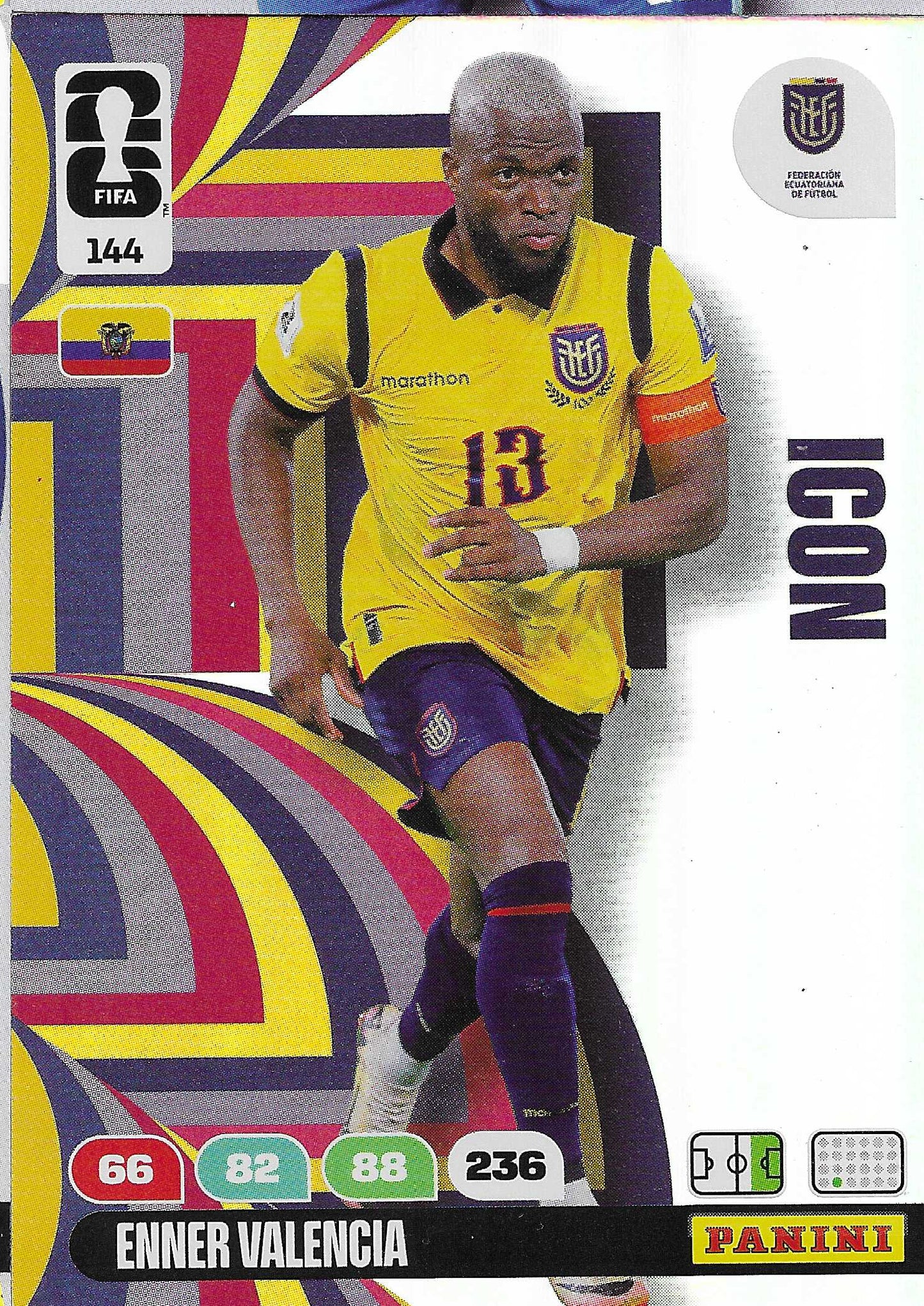 Enner Valencia Icon (144) - Adrenalyn XL World Cup 2026