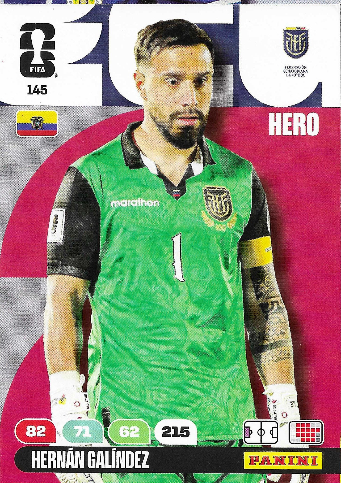 Hernán Galíndez Básica (145) - Adrenalyn XL World Cup 2026
