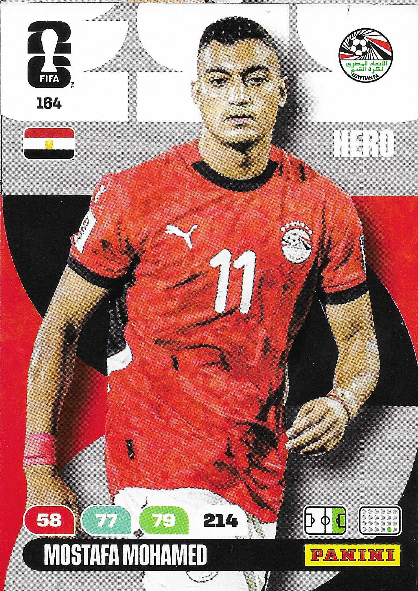 Mostafa Mohamed Básica (164) - Adrenalyn XL World Cup 2026